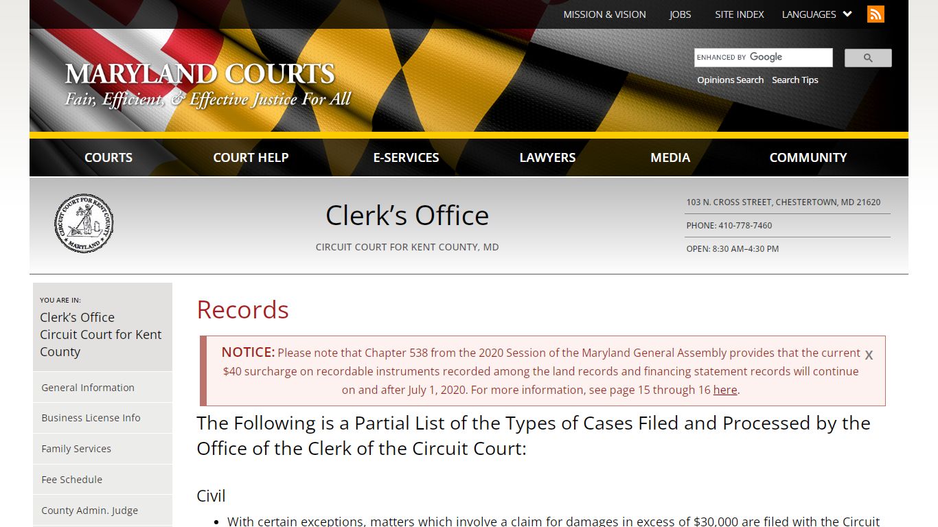 Records | Maryland Courts